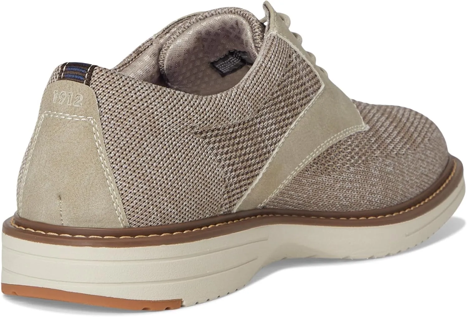 Nunn Bush Men's Griff Plain Toe Oxford Lightweight and Comfortable for All Occasions Knit Lace Up