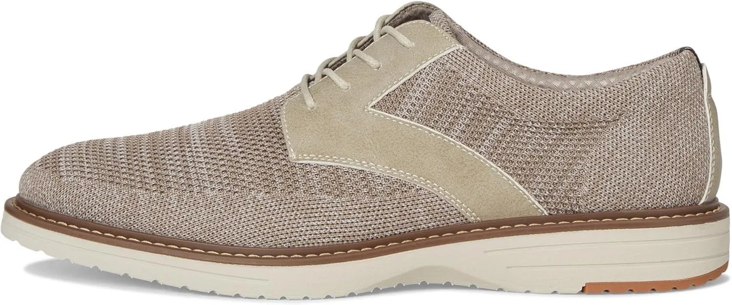 Nunn Bush Men's Griff Plain Toe Oxford Lightweight and Comfortable for All Occasions Knit Lace Up