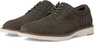 Nunn Bush Men's Griff Plain Toe Oxford Lightweight and Comfortable for All Occasions Suede Leather Lace Up