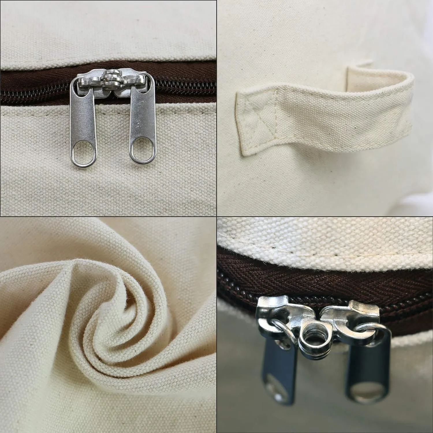 Omygarden 3 Pack, Clothes Storage Bag Organizer and Storage for Quilts Clothes Organization Containers Bins with Sturdy Zipper for Clothes, Sweaters, Beddings, Blanket, Blouses and More, Beige