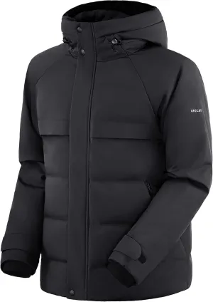 Orolay Men's Down Jacket with Adjustable Hood