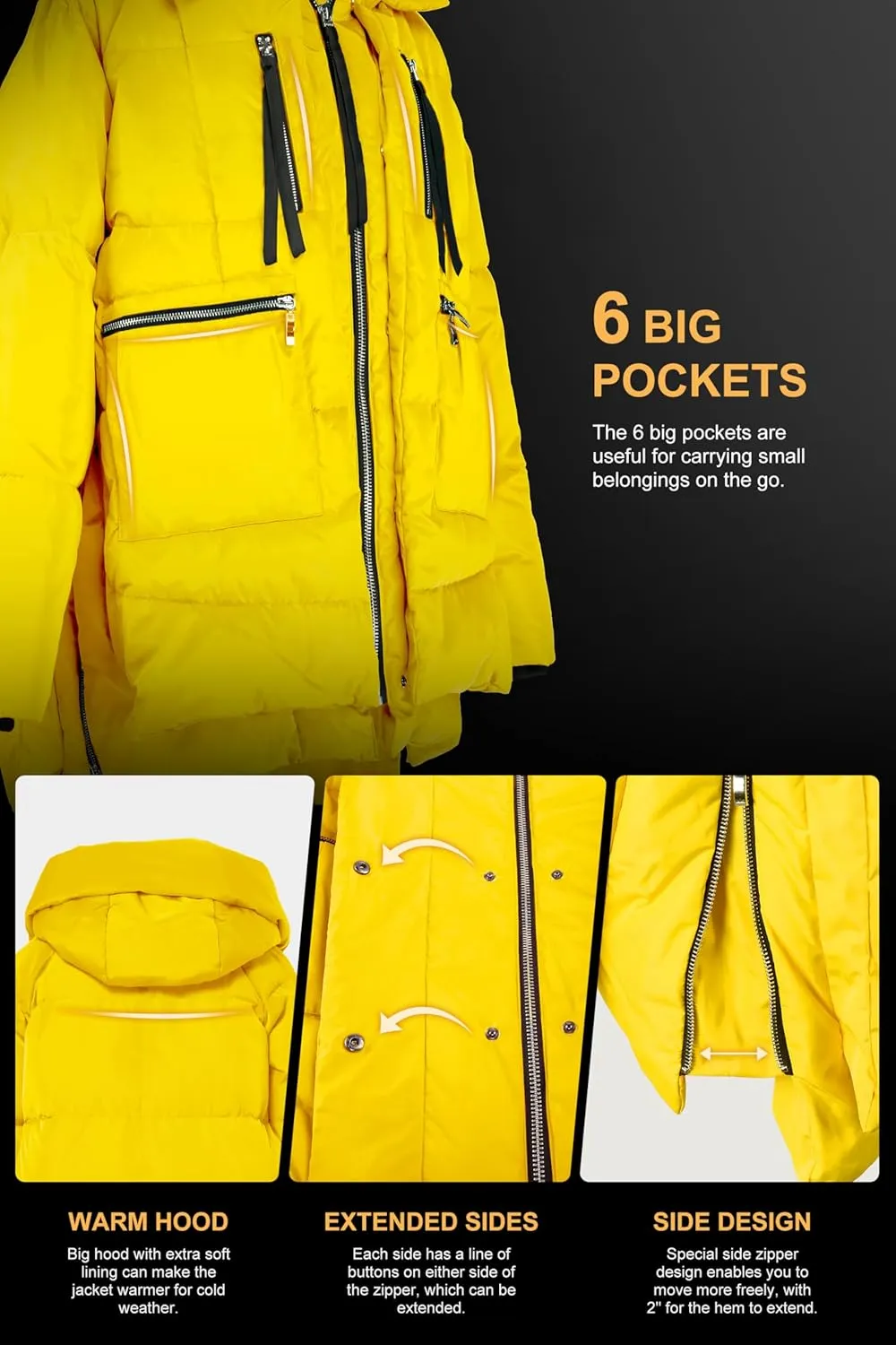 Orolay Women's Thickened Down Jacket