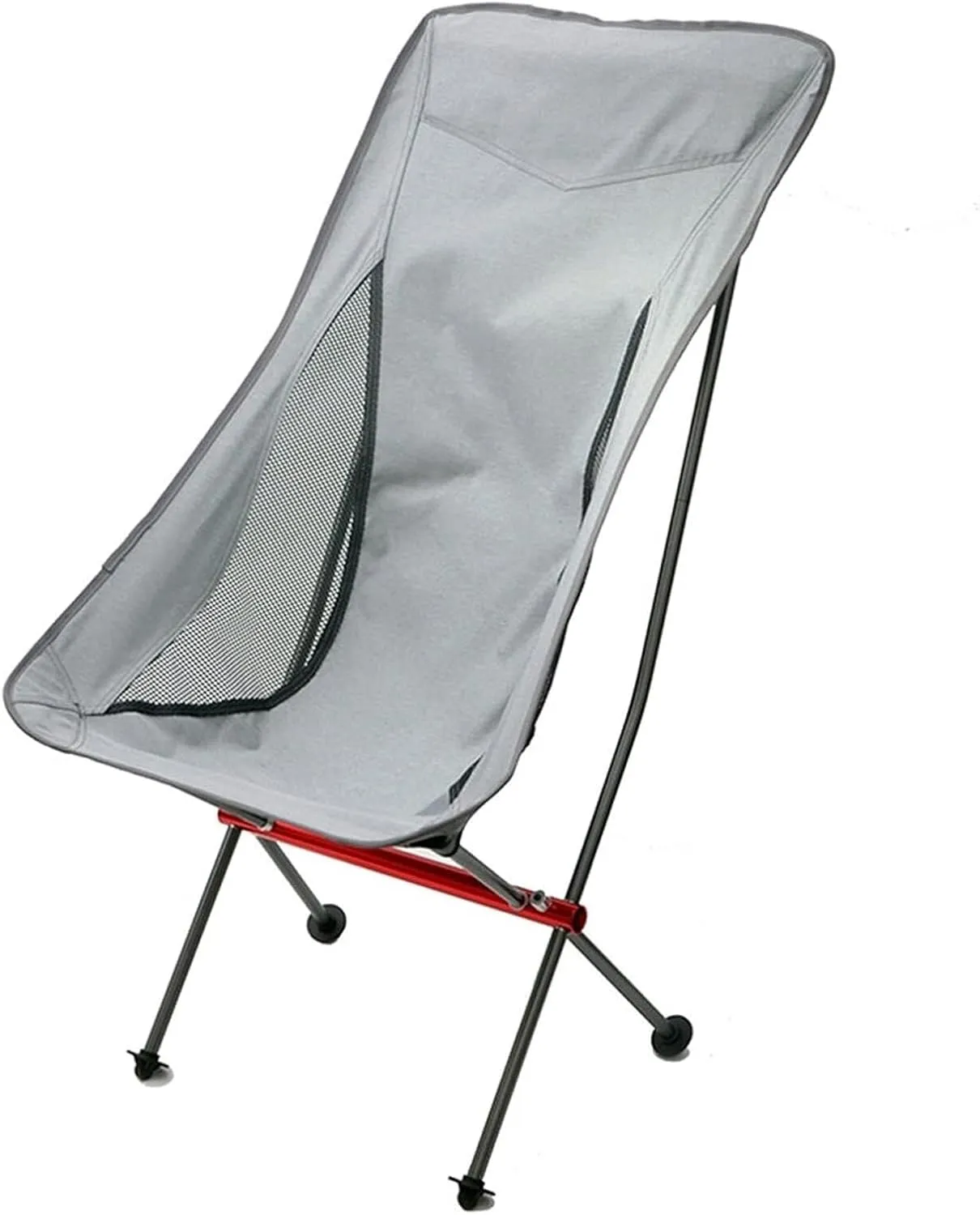Outdoor Beach Backpack Chair, Compact Folding Chair with High-Back Design, Breathable Mesh, Portable and Lightweight for Camping, Beach, Picnic (Gray, Size: Large)(Grey,102 * 48 * 92CM)