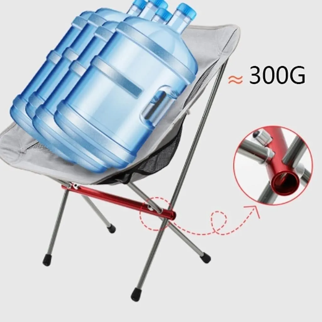 Outdoor Beach Backpack Chair, Compact Folding Chair with High-Back Design, Breathable Mesh, Portable and Lightweight for Camping, Beach, Picnic (Gray, Size: Large)(Grey,102 * 48 * 92CM)