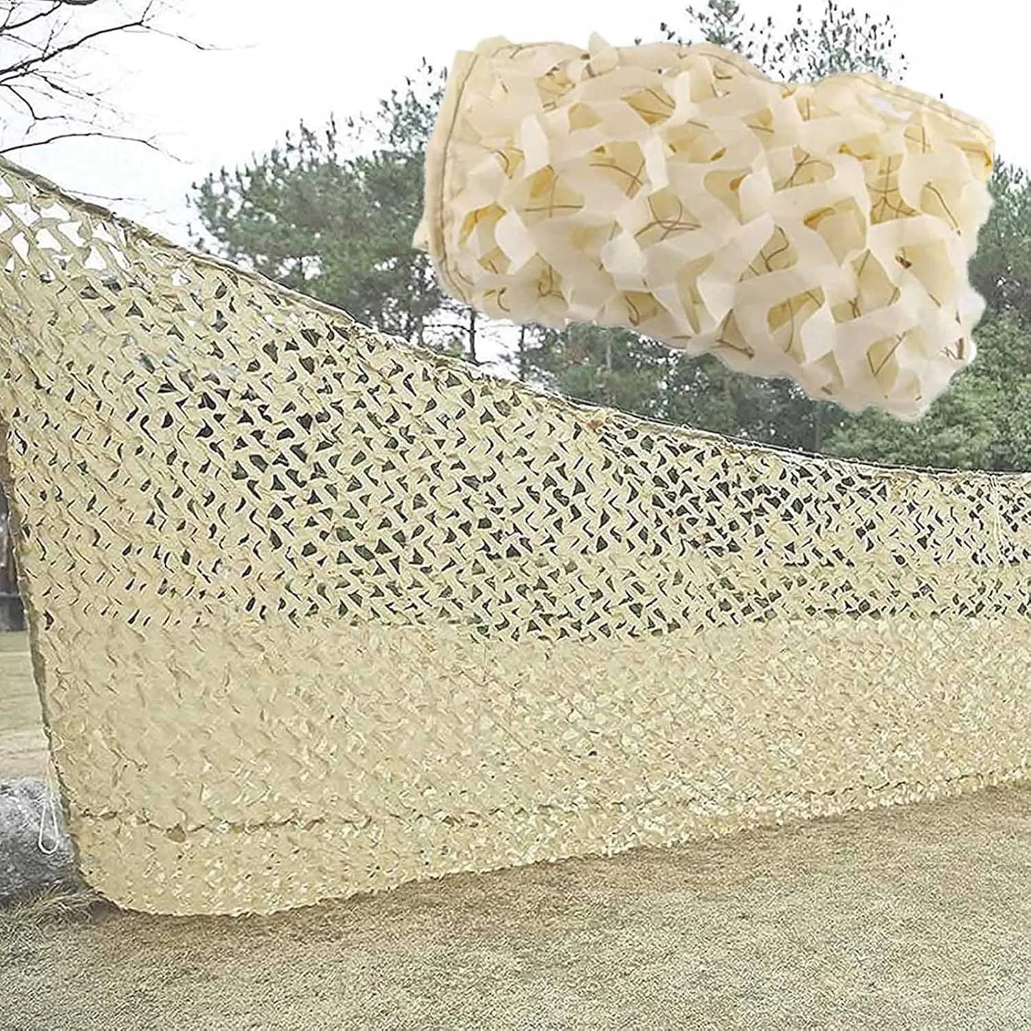 Outdoor Camo Netting,Camouflage Net Blinds,Pergola Sunblock Shade Net,Breathable Mesh Tarp,for Anti-Uv Camping Shooting Hunting,2x2m(7 * 7ft)