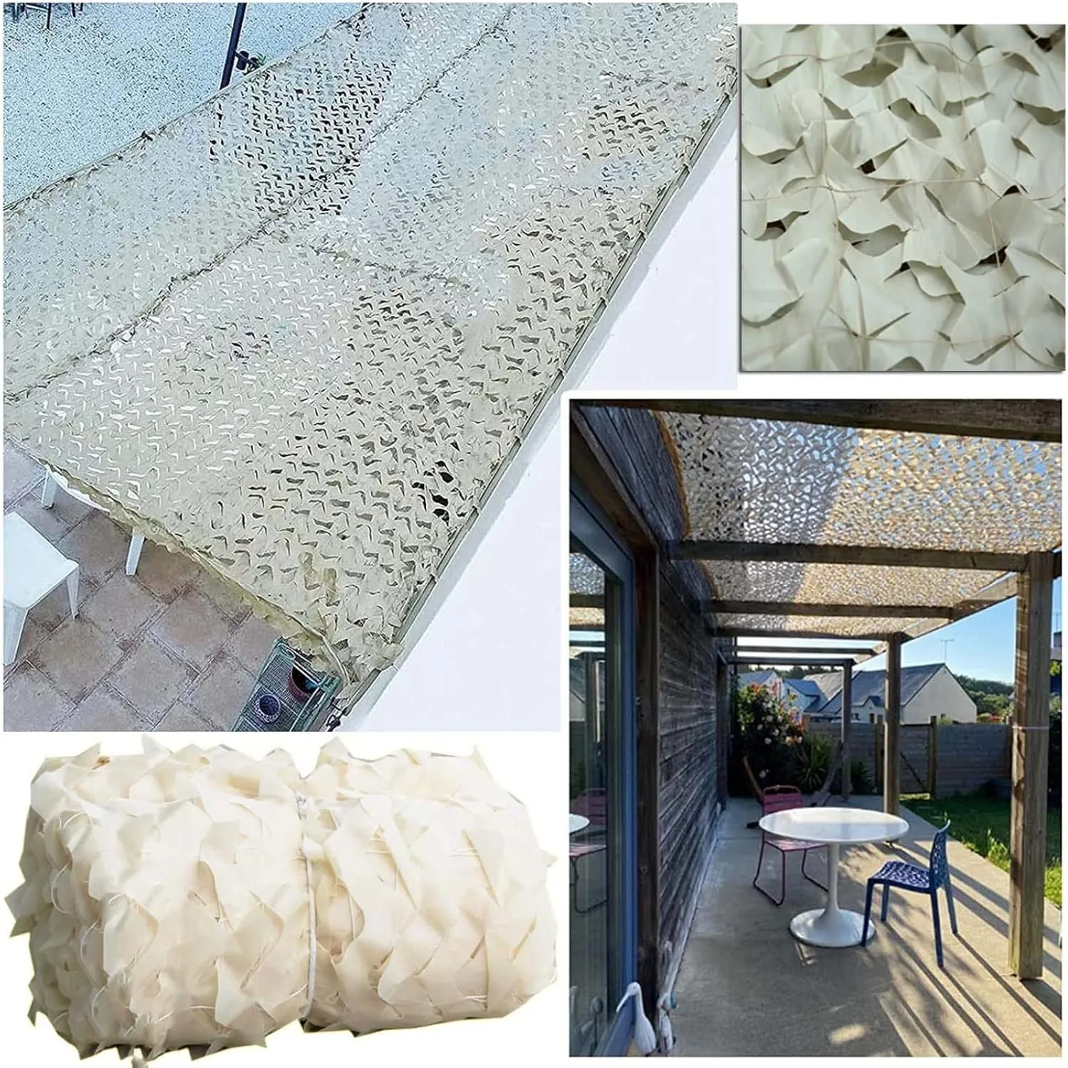 Outdoor Camo Netting,Camouflage Net Blinds,Pergola Sunblock Shade Net,Breathable Mesh Tarp,for Anti-Uv Camping Shooting Hunting,2x2m(7 * 7ft)