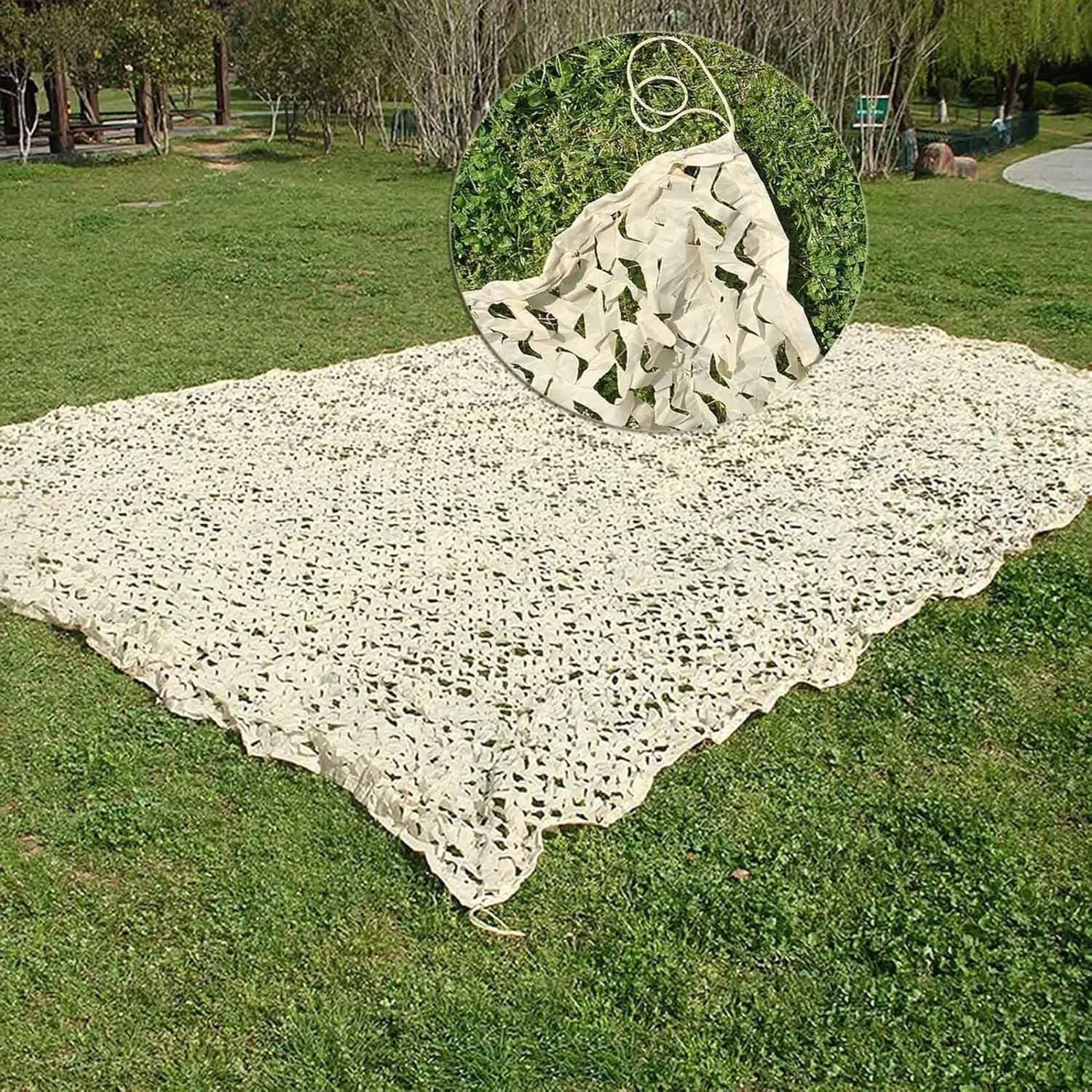 Outdoor Camo Netting,Camouflage Net Blinds,Pergola Sunblock Shade Net,Breathable Mesh Tarp,for Anti-Uv Camping Shooting Hunting,2x2m(7 * 7ft)