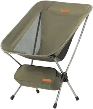 Outdoor Camp Chairs, Ultralight Backpack Camping Chair Travel Hiking Foldable Portable Outdoor Beach Backpack Seat, Breathable Double-Sided Mesh Lawn Chairs Adults(Green,41 * 31 * 71cm)