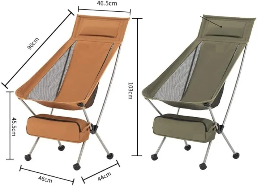 Outdoor Chair Folding Camping Chair Ultralight Backpack Camping Chair Travel Hiking Foldable Portable Outdoor Beach Backpack Seat, Breathable Double-Sided Mesh Camping Chair Foldable Chair