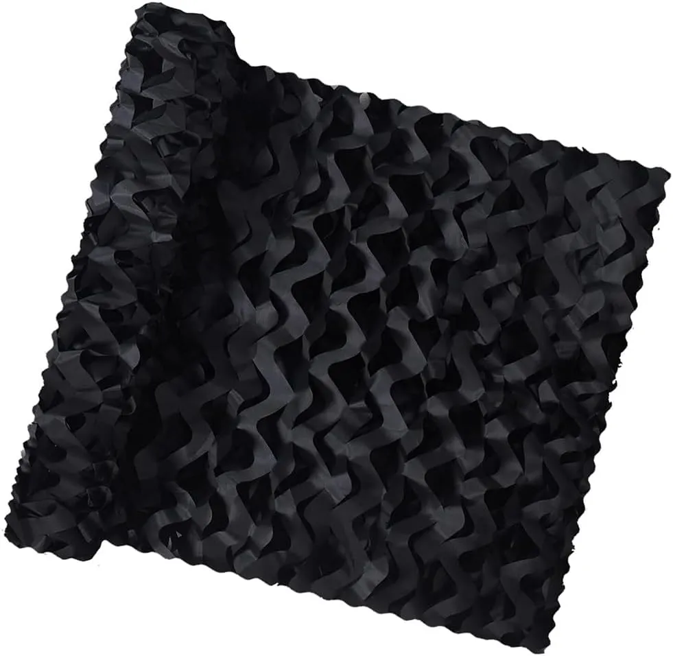 Outdoor Sunshade Net Black Camouflage Net, Large Car Covers Military Camo Netting, Patio/Garden/Pergola Shade Net, Camo Blinds Mesh Net(2X3(6.5ftX10ft))