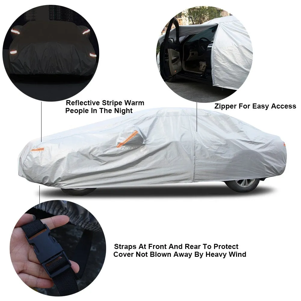 Oxford Cloth Car Cover Hatchback Lightweight Waterproof Dust Hail Universal S