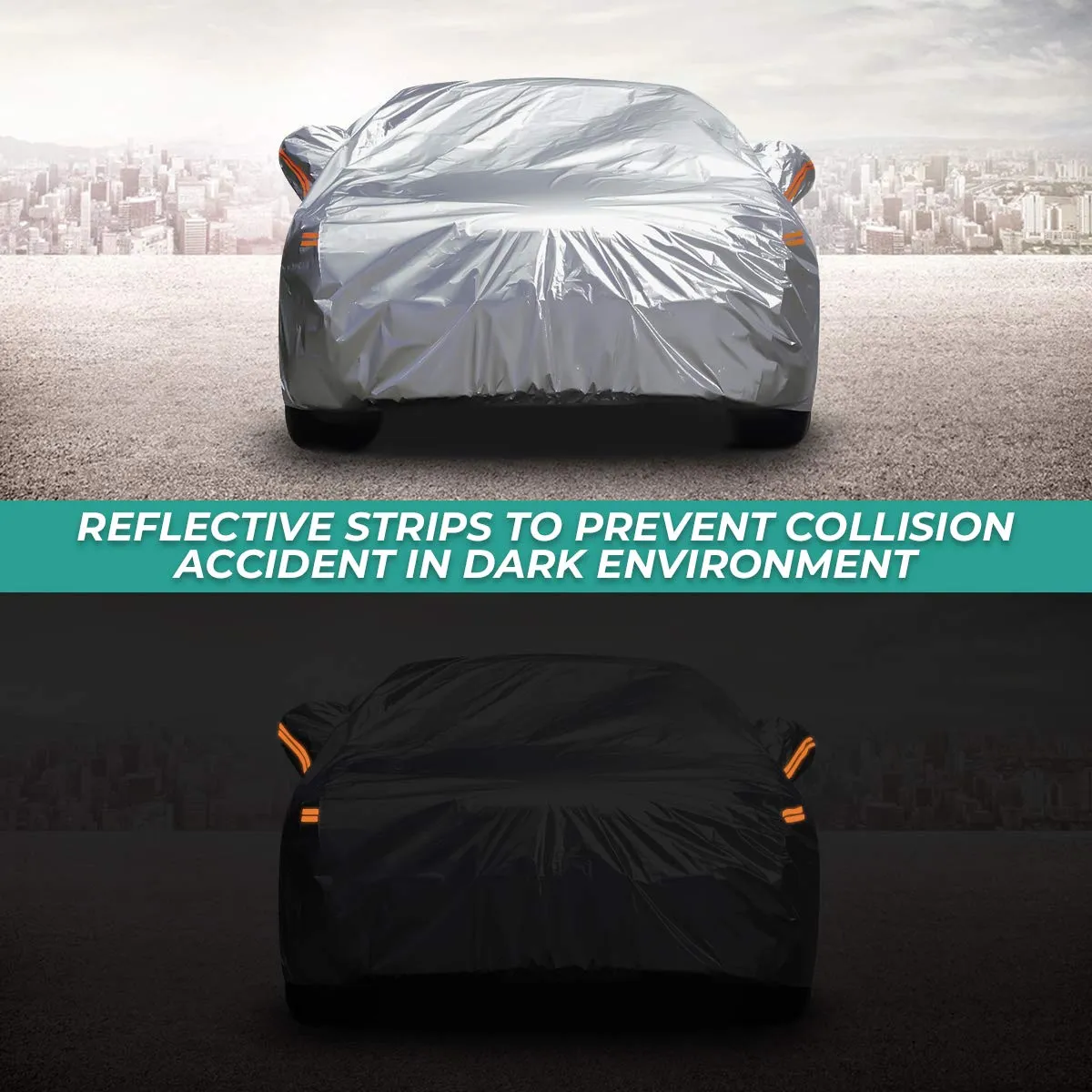 Oxford Cloth Car Cover Hatchback Lightweight Waterproof Dust Hail Universal S
