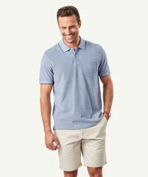 Oxford Pocket Polo Shirt - Navy