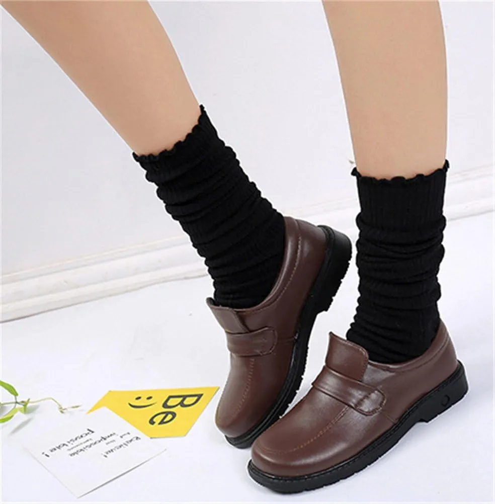 Oxford Shoes Women Heels, JK School Uniform Dress Shoes Japanese Anime Cosplay Use