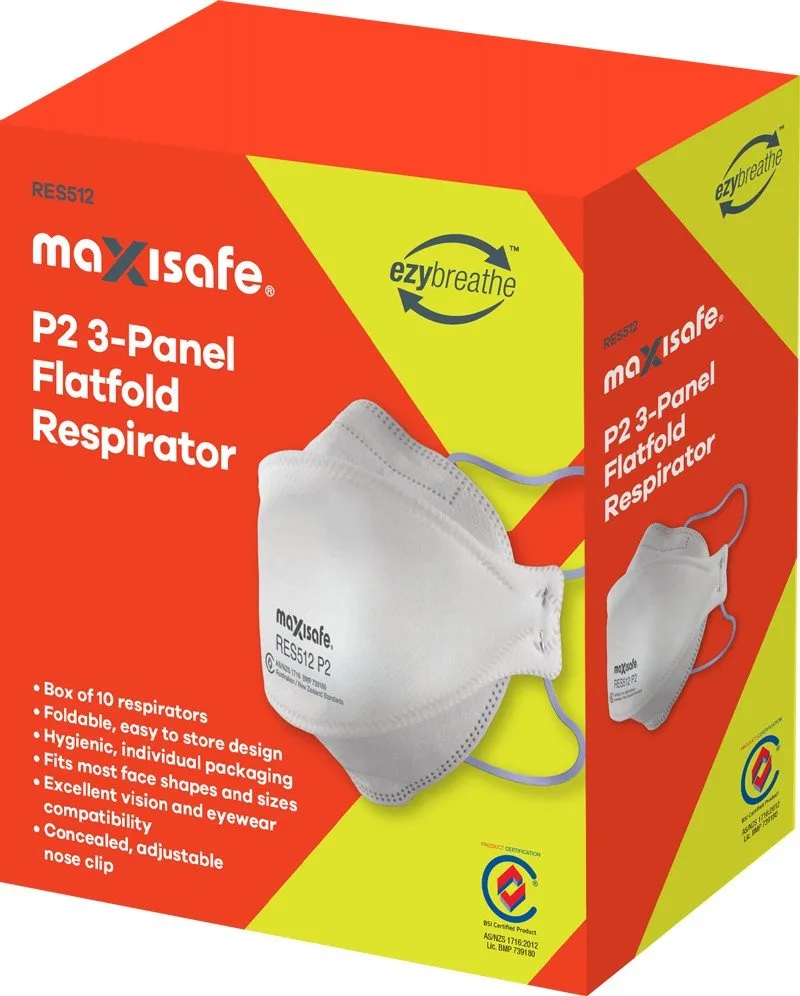 P2 3-Panel Flat fold Respirator
