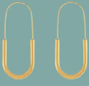 Paperclip Hoop Earring