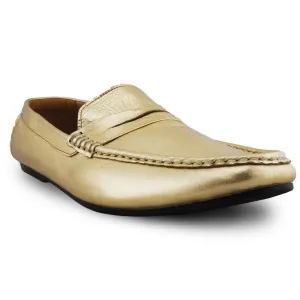 Penny Leather Loafer Stardust Gold