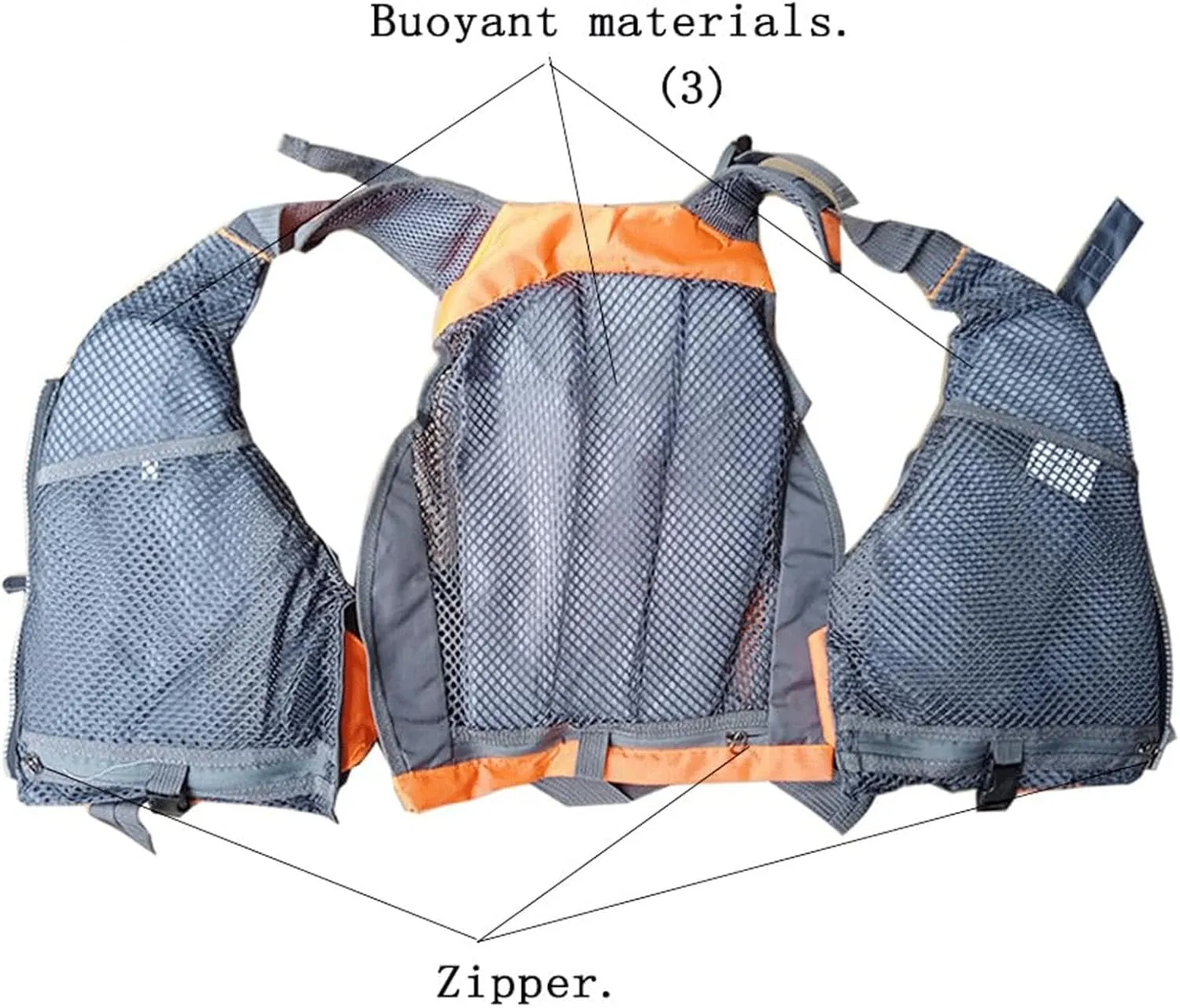 Personal Floating Device Adult,Outdoor Breathable Padded Fishing Vest,Jacket Swimming Sailing Waistcoat Utility Vest Floatation Floating Device
