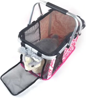 Pet Tote Bag Dog Basket Pet Carrying Basket Pet Carrier Bag Dog Carrier Dog Travel Bag Travel Bag for Dogs Duffel Bags for Traveling Duffle Bag for Travel Breathable Dog Cage