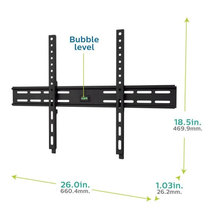 Philips Fixed TV Wall Mount, Up To 90in., Black