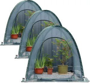 Pop up Gardening Net Cover,36x36x39 inch Pack of 3 Pest Guard Cover for Vegetables Fruits Durable Plant Gardening Net,Pop-Up Chicken Pen for Small Animals Outdoor Run and Pet Enclosure