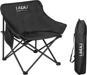 Portable Camping Chair, Outdoor Folding Chair, Oxford Cloth Backpacking Chair with Aluminum Frame,264lbs Support,No Installation Required
