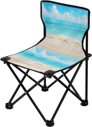 Portable Camping Folding Chairs Foldable Chair Small Sandbeach Lightweight Backpacking Outdoor Outside Fishing