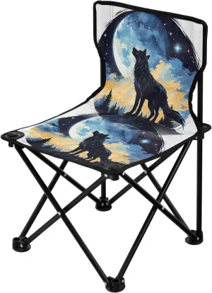 Portable Camping Folding Chairs Foldable Chair Small Wolf 4 Lightweight Backpacking Outdoor Outside Fishing