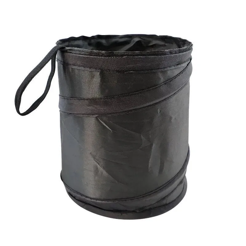 Portable Car Trash can Durable Foldable Hanging Storage Bag for Chair Back Oxford Cloth 1pc