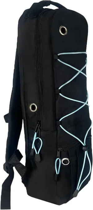 Portable Oxygen Tank Backpack for A, B(M6), C(M9), D, M2, Ml6, M7 Size Oxygen Cylinders, Durable Oxford Material with Chest Strap & Four Outlet Holes, Wheelchair Bag for Travel, Storage & Carry