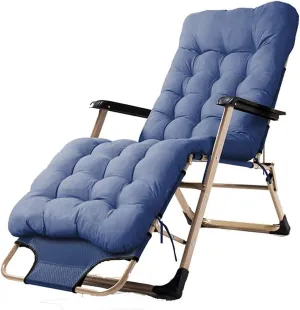 Portable Steel Deck Chair,Metal Recliner Folding Lunch Break Chair Balcony Home Leisure Lazy Office Backrest Portable Breathable Chair,Strong Carrying Capacity