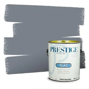 PRESTIGE Paints Interior Paint and Primer In One, 1-Gallon, Flat, Comparable Match of Valspar* Elephant Gray*