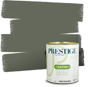 PRESTIGE Paints Interior Paint and Primer In One, 1-Gallon, Satin, Comparable Match of Sherwin Williams* Rosemary*