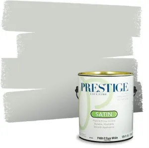 PRESTIGE Paints Interior Paint and Primer In One, 1-Gallon, Satin, Comparable Match of Sherwin Williams* Sea Salt*