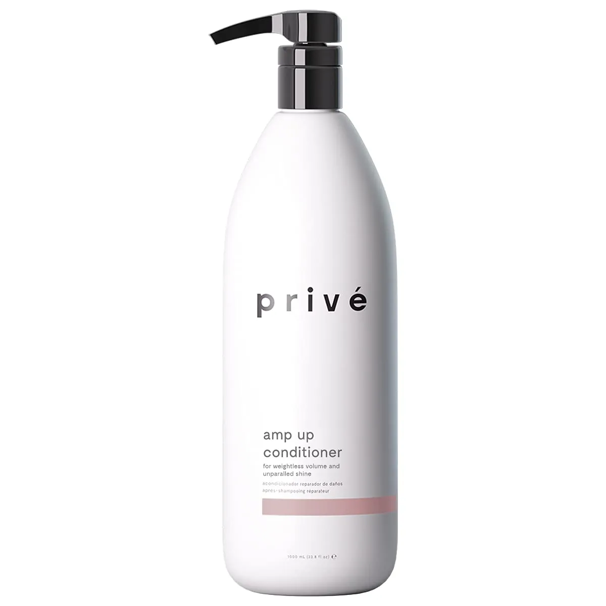 Privé Amp Up Volumizing Conditioner for Fine Hair - Sulfate Free Hair Conditioner for Men & Women - Vegan & Color-Safe Formula with Bamboo, Green Tea & Acai - Provides Weightless Moisture (33.8 oz)
