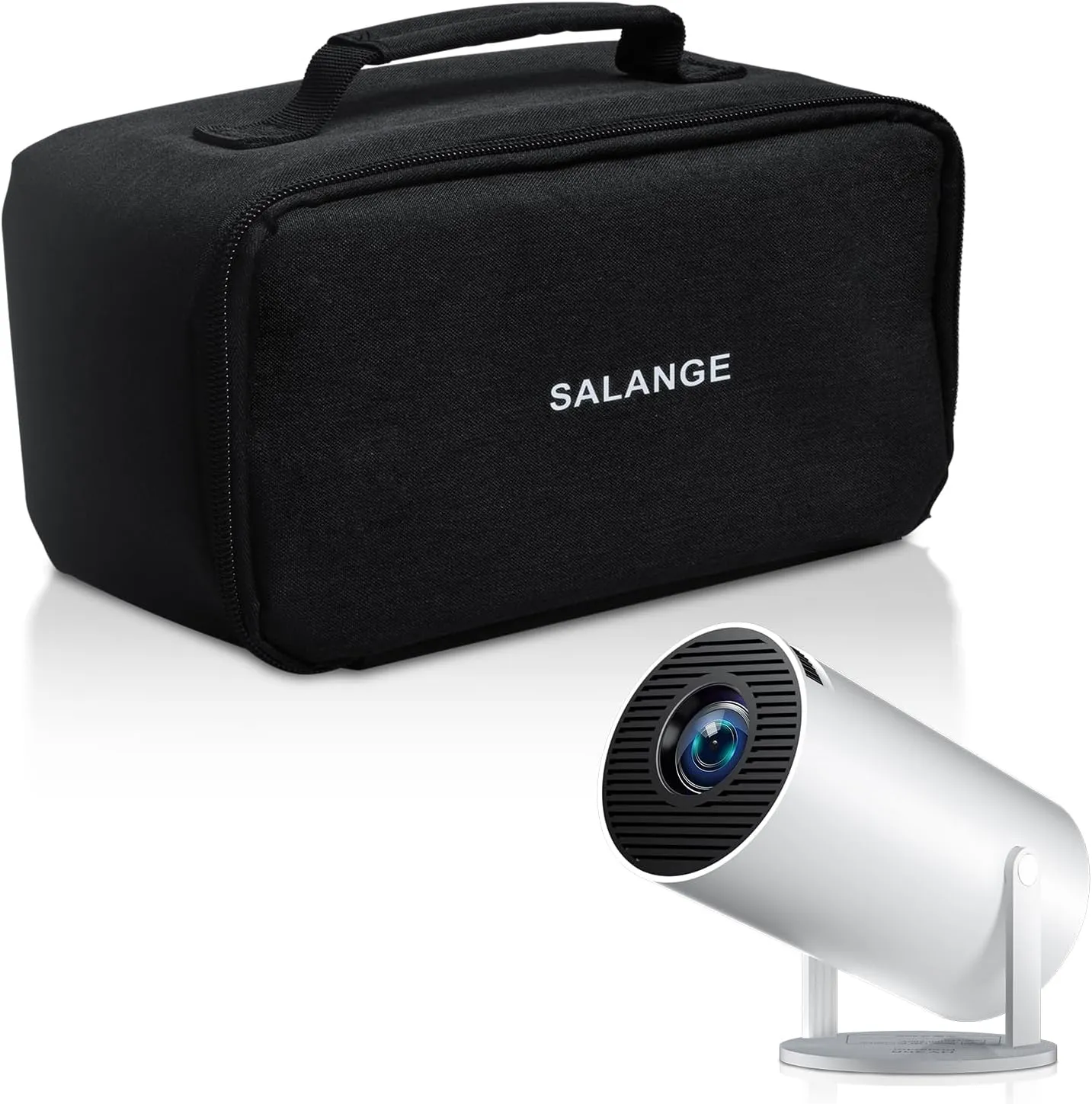 Projector Carrying Case for HY320 HY300, Salange Projector Bag with Accessories Storage Pockets, All-in-One Portable Travel Case Compatible with XuanPad ‎X3, Gaimoo GM200, Maypug P1, Magcubic HY300PRO