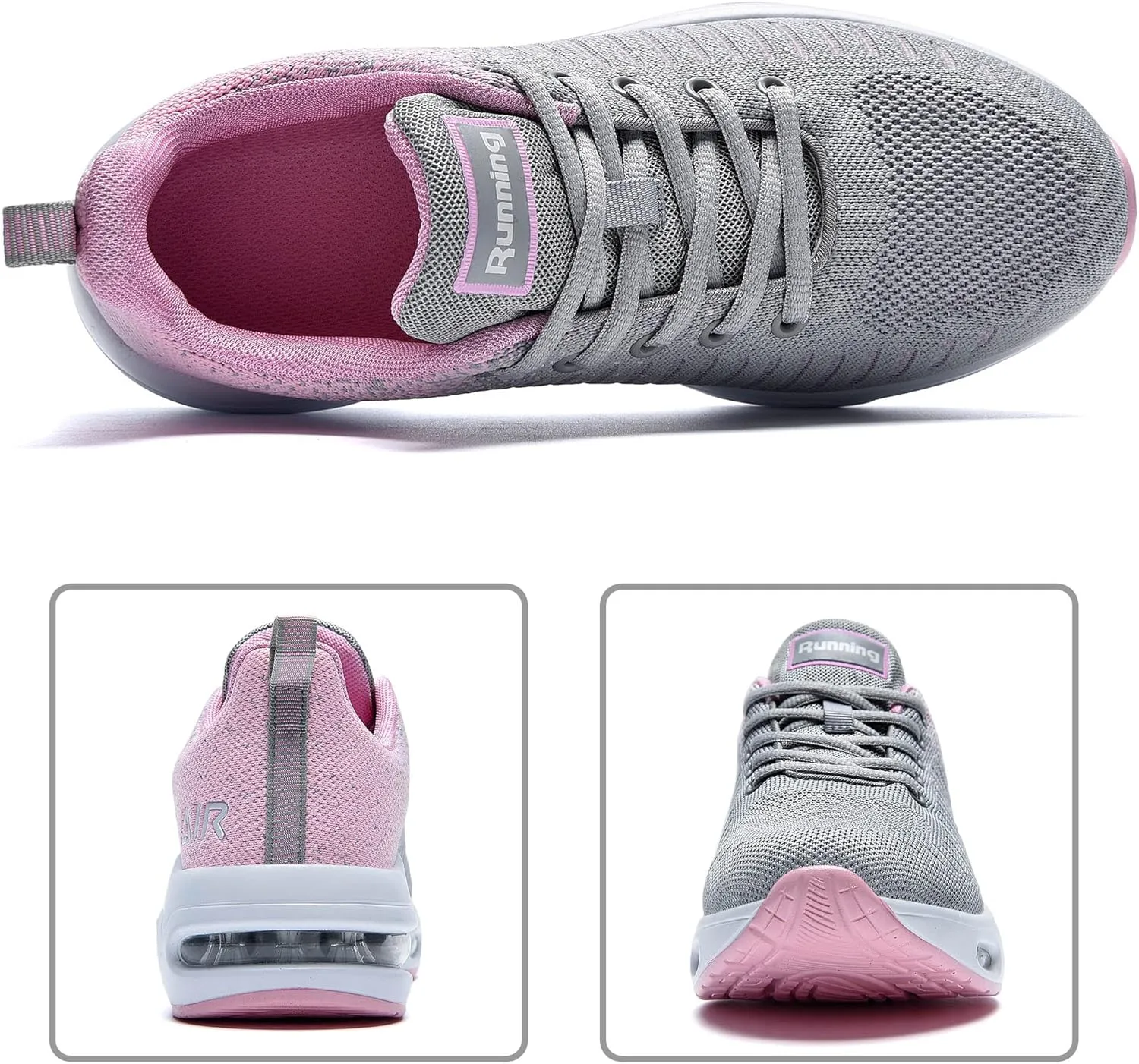 QAUPPE Womens Fashion Lightweight Air Sports Walking Sneakers Breathable Gym Jogging Running Tennis Shoes US 5.5-11 B(M)…