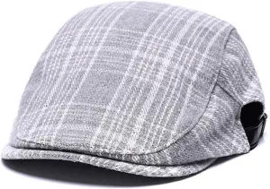 Quanhaigou Unisex Denim Newsboy Hats Flat Ivy Gatsby Cabbie Driving Berets Hat Cotton Dad Cap for Men Women