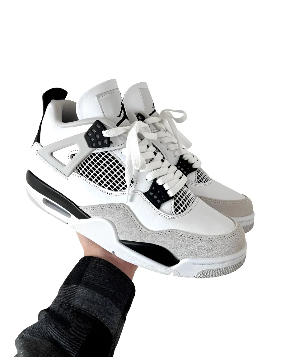 "Nike Air Jordan Retro 4 Military Black – Iconic Style, Supreme Comfort!"