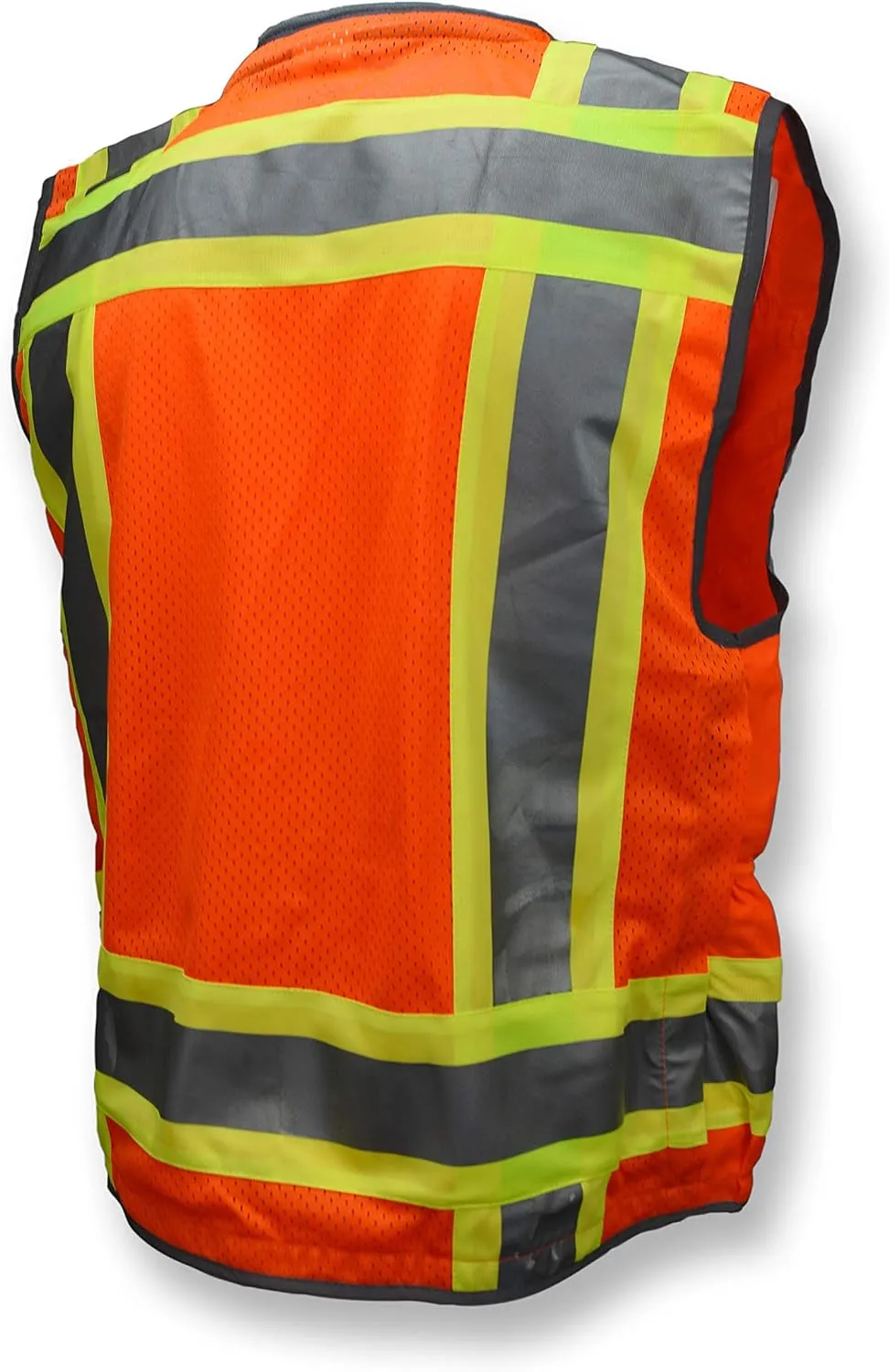 Radians SV55 Class 2 Heavy Woven Two Tone Engineer Vest with Padded Neck to Support Extra Weight in Cargo Pockets