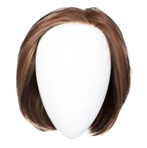 Raquel Welch Straight Up With A Twist Elite Chin Length Tailored Bob Wig by Hairuwear, Average Cap, RL10/12 Sunlit Chestnut