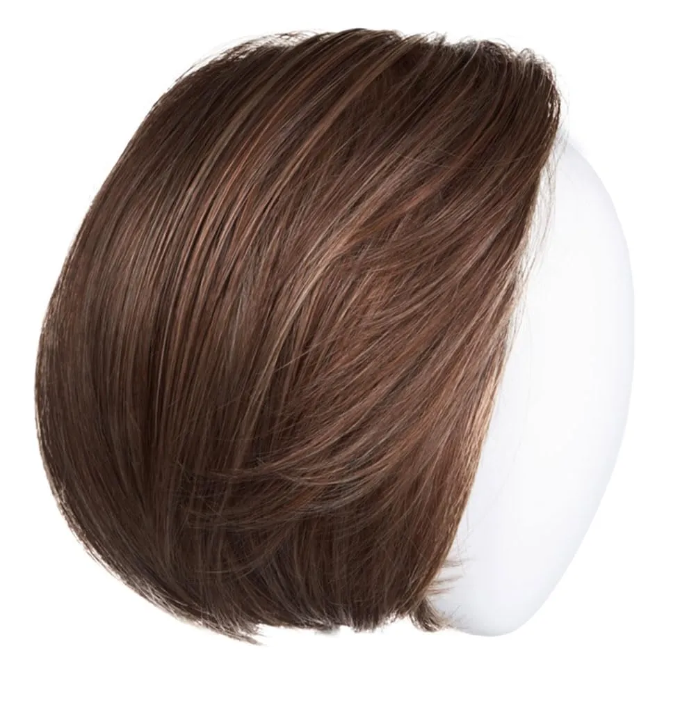 Raquel Welch Straight Up With A Twist Elite Chin Length Tailored Bob Wig by Hairuwear, Average Cap, RL10/12 Sunlit Chestnut