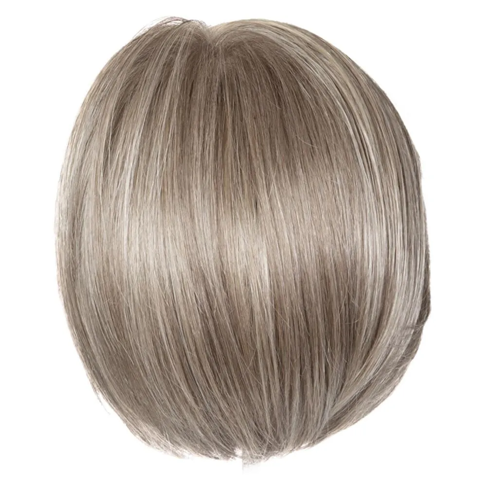 Raquel Welch Straight Up With A Twist Elite Chin Length Tailored Bob Wig by Hairuwear, Average Cap, RL119 Silver And Smoke