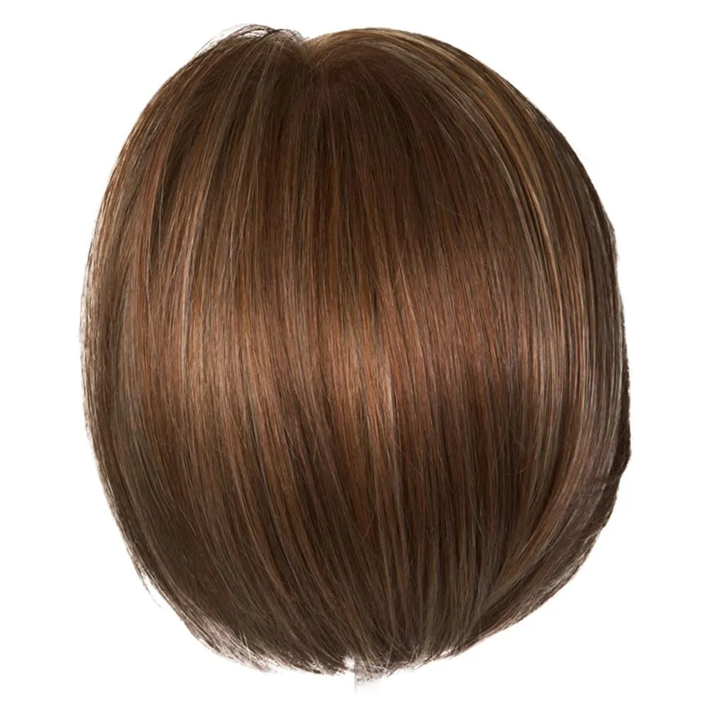 Raquel Welch Straight Up With A Twist Elite Chin Length Tailored Bob Wig by Hairuwear, Average Cap, RL12/16 Honey Toast