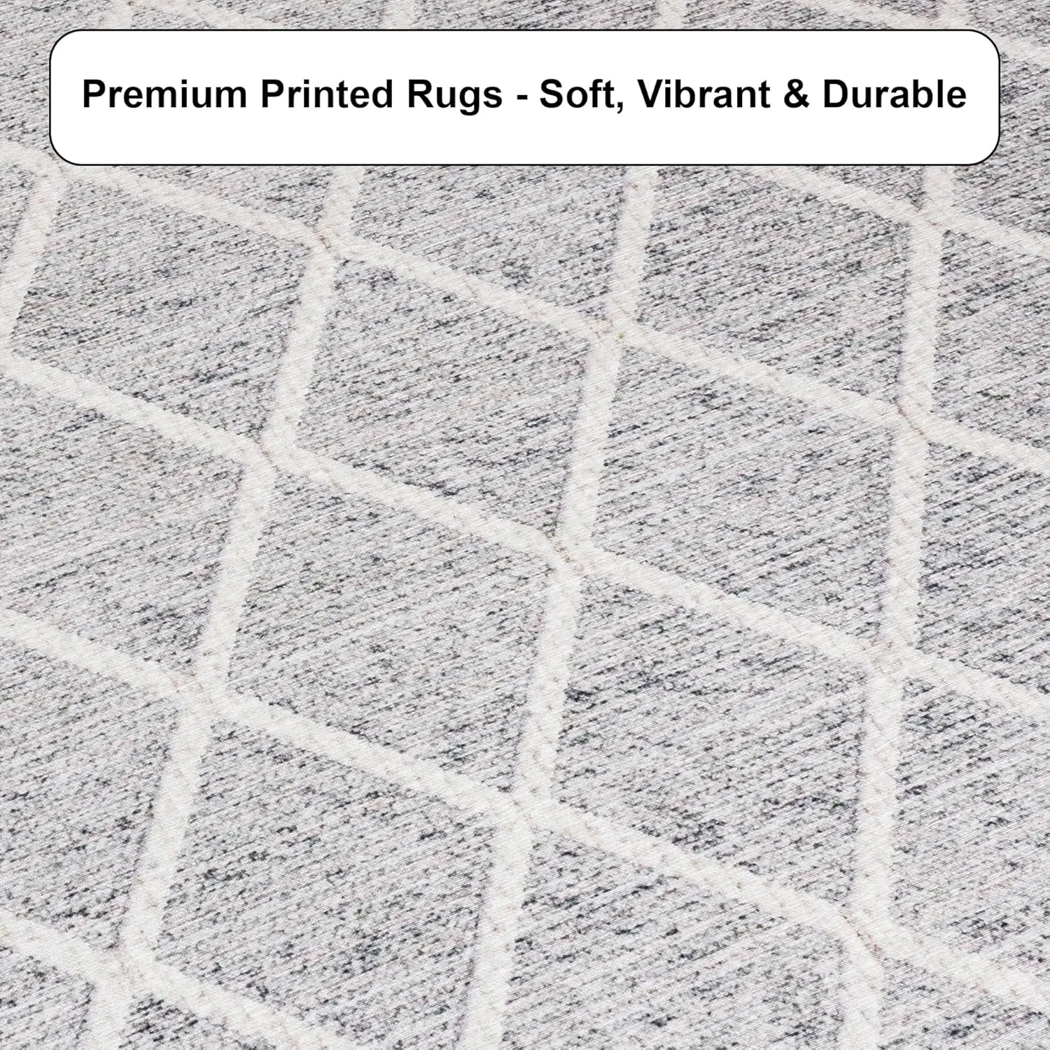 ReaLife Rugs Machine Washable Area Rug Runner - Living Room Bedroom Bathroom Kitchen Entryway Office - Padded Low Pile Stain Resistant Premium - Boho Modern Farmhouse - Tessa - Gray Ivory 2'6" x 10'