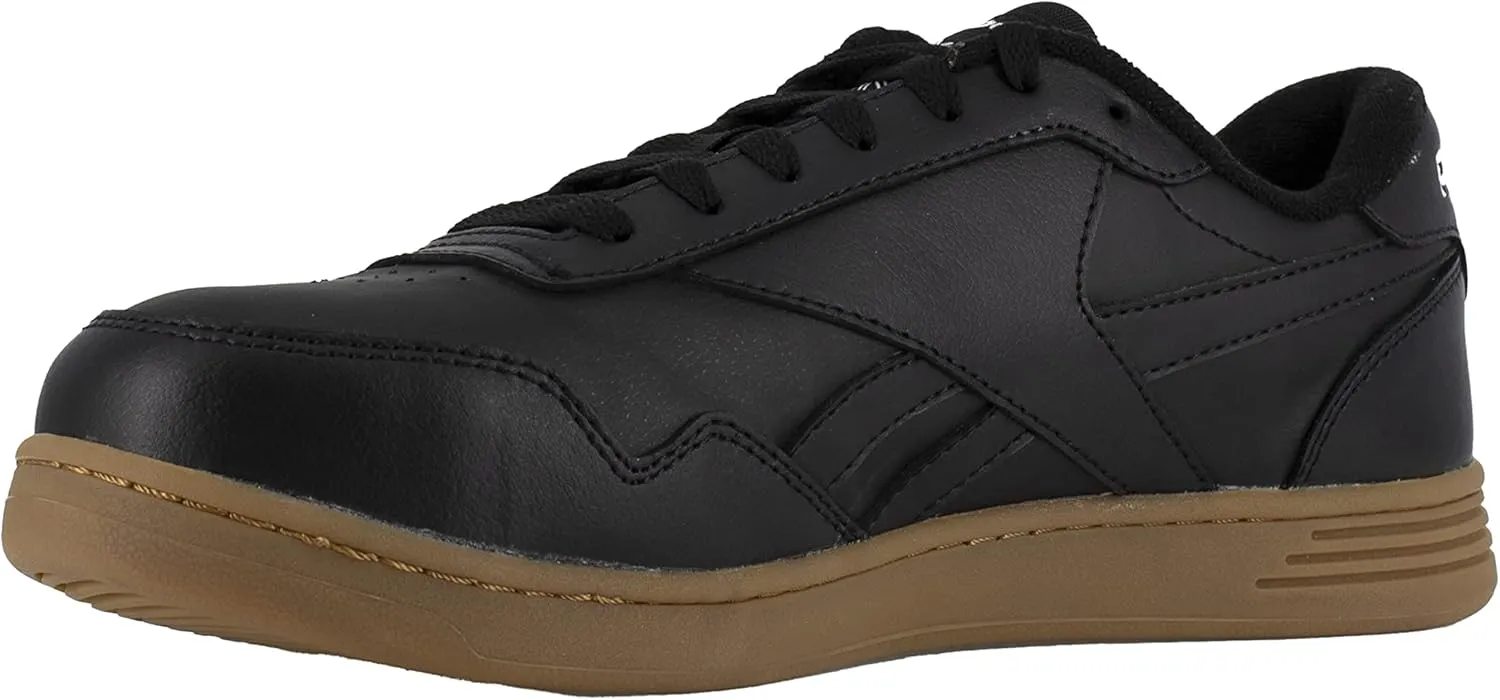 Reebok Men's Rb4154 Club MEMT Classic Work Sneaker Black and Gum Safety
