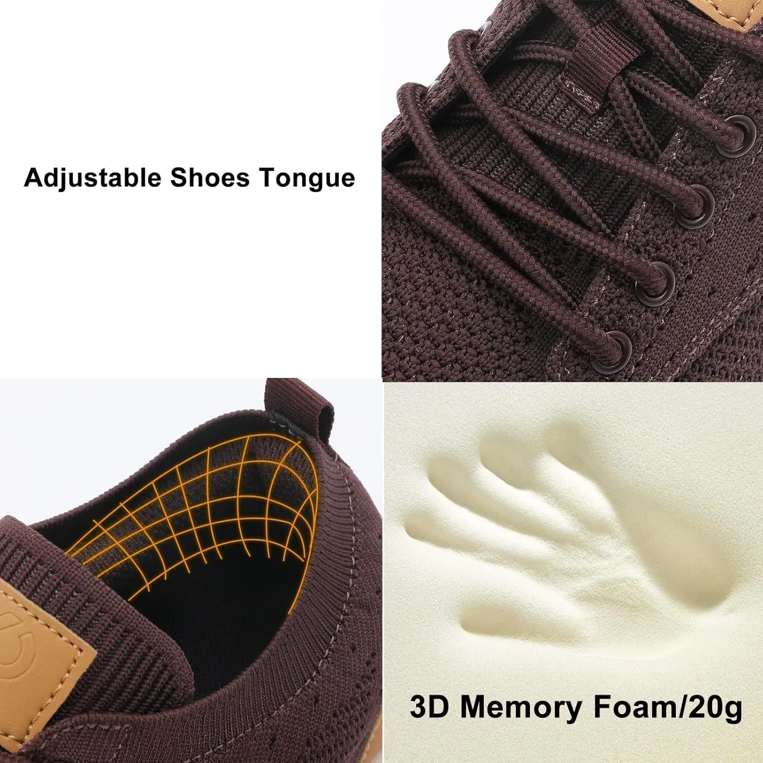 relxfeet Men's Dress Sneakers Fashion Oxfords Business Casual Shoes Wide Toe Box Barefoot Zero Drop Walking Shoes