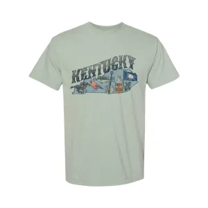 Retro Kentucky Symbols Comfort Colors T-Shirt