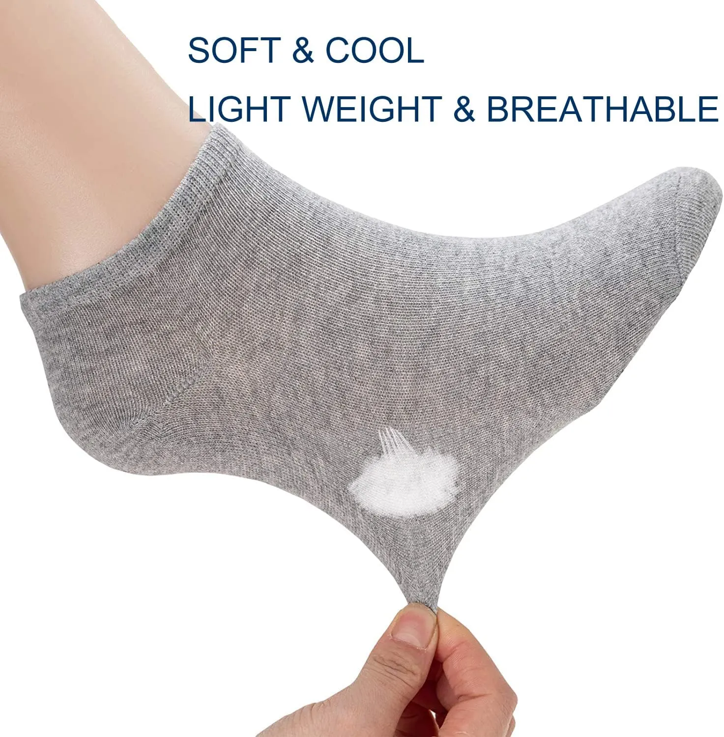 RICHBULL 100 Pairs Thin Low Cut Ankle Socks for Men & Women Bulk Socks,Breathable Casual Socks Athletic Sock Wholesale