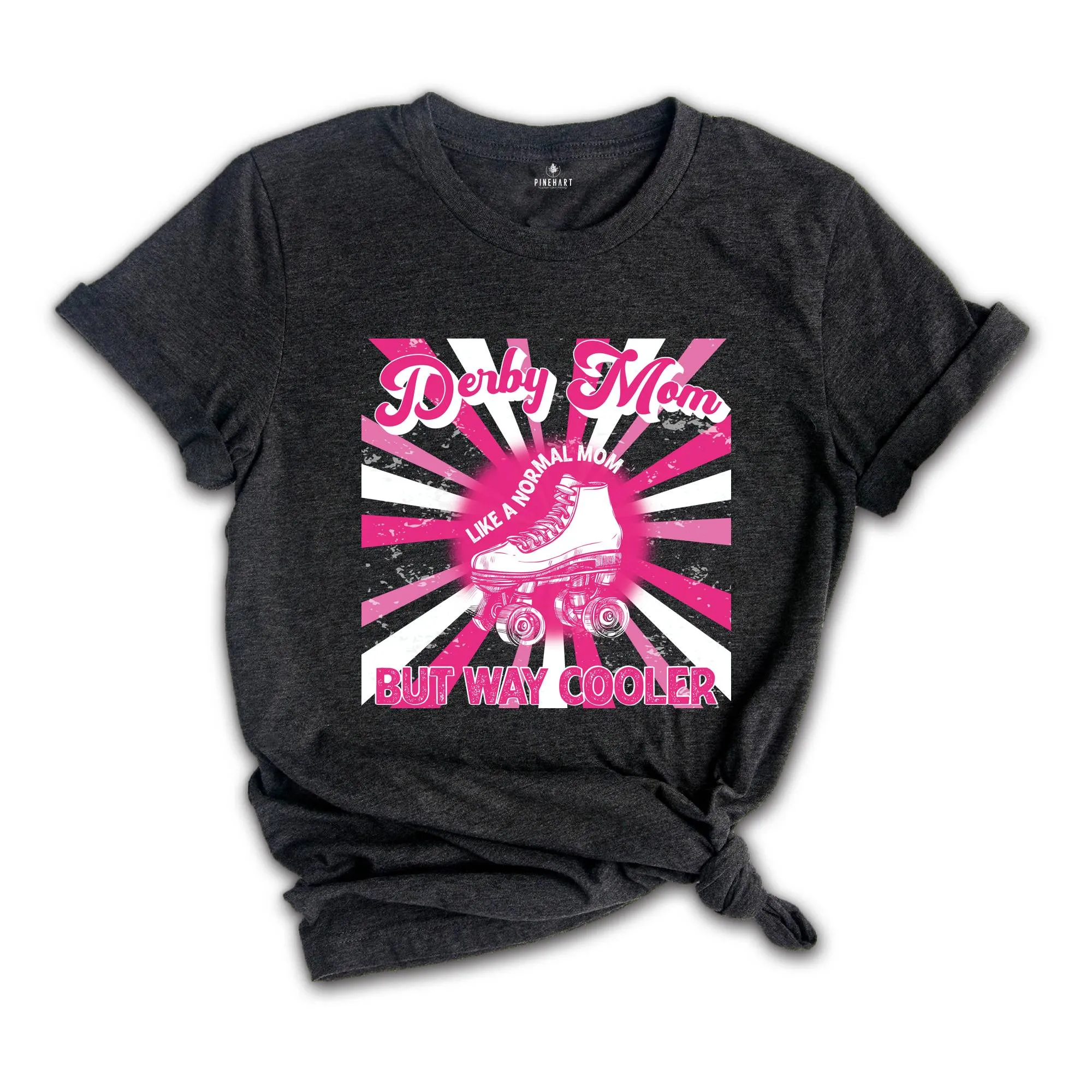 Roller Derby Mom T-Shirt, Like a Normal Mom Way Cooler Shirts, Roller Derby Tshirt, Funny Mom Shirt, Roller Skating Tees, Skating Shirt